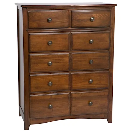 Curved Top 6-Drawer Chest